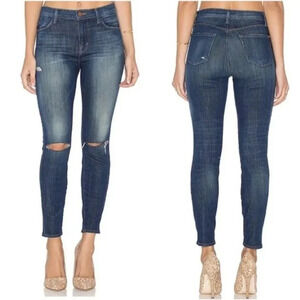 J‎ Brand Alana High Rise Crop Jeans In Volatile Blue Size 24
